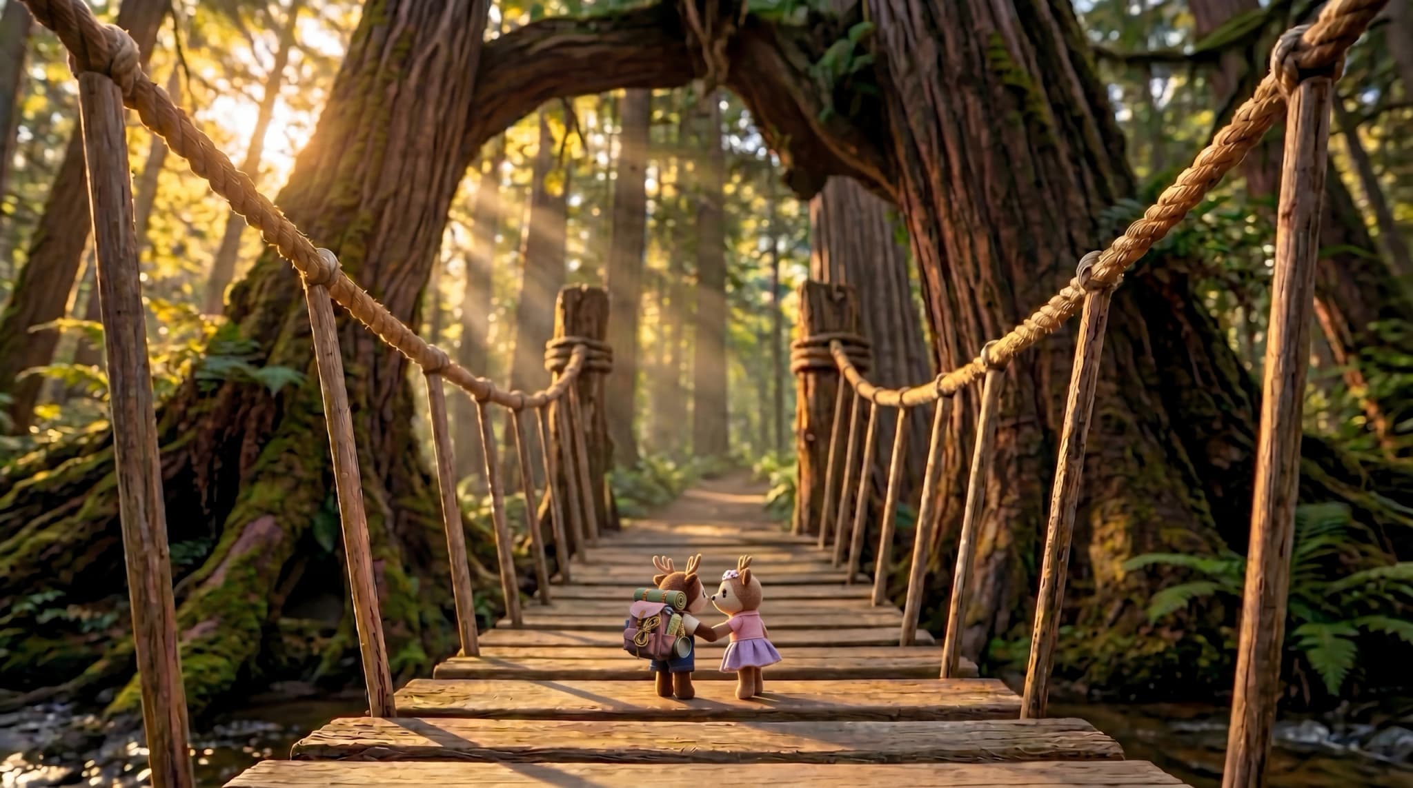 Tiny Travelers: The Giant Wobbly Bridge, Episode 1