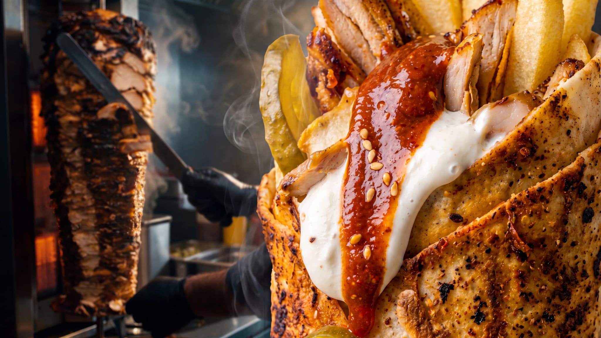 Crispy Shawarma Product Ad